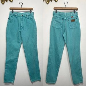 Wrangler Teal High Rise Vintage Jeans